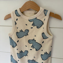 Load image into Gallery viewer, parade organic hippo romper 12-24 mos

