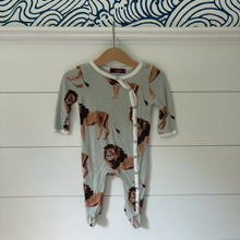 Load image into Gallery viewer, milkbarn bamboo lion pajamas 3-6 mos

