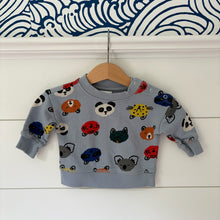 Load image into Gallery viewer, hanna andersson animal sweatshirt 3-6 mos
