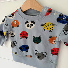 Load image into Gallery viewer, hanna andersson animal sweatshirt 3-6 mos
