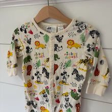 Load image into Gallery viewer, H&amp;M Disney mickey mouse animal romper 4-6 mos
