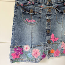 Load image into Gallery viewer, vintage barbie denim skirt 6 girls
