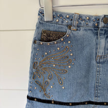 Load image into Gallery viewer, vintage y2k mary-kate &amp; ashley denim skirt 7 girls
