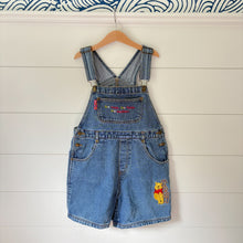Load image into Gallery viewer, vintage winnie the pooh denim overalls - 12 girls

