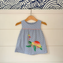 Load image into Gallery viewer, Mini Boden Turtle Applique Dress - 12-18 mos
