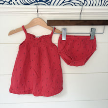Load image into Gallery viewer, Carters Baby Girl Anchor Dress &amp; Bloomers Set - Size 9 Months
