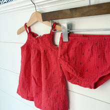 Load image into Gallery viewer, Carters Baby Girl Anchor Dress &amp; Bloomers Set - Size 9 Months

