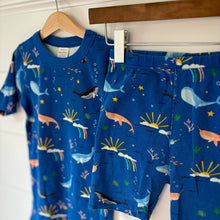 Load image into Gallery viewer, Hanna Andersson Marine Animal Pajama Short Set - 10 years
