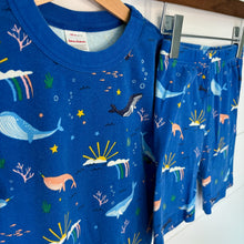 Load image into Gallery viewer, Hanna Andersson Marine Animal Pajama Short Set - 10 years
