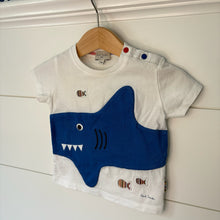 Load image into Gallery viewer, Paul Smith Baby Shark Applique Tee - 6 Mos
