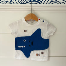 Load image into Gallery viewer, Paul Smith Baby Shark Applique Tee - 6 Mos
