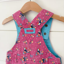 Load image into Gallery viewer, JoJo Maman Bebe Girls Toucan Overall Dress - Size 18-24 Months
