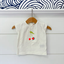 Load image into Gallery viewer, Bonpoint Baby Girls Cherry T-Shirt - Size 6 Months
