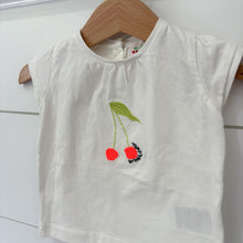 Load image into Gallery viewer, Bonpoint Baby Girls Cherry T-Shirt - Size 6 Months
