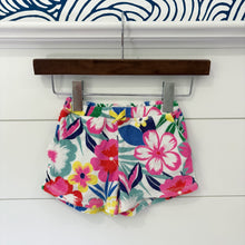 Load image into Gallery viewer, Mini Boden Girls Terrycloth Floral Shorts - Size 6 Years
