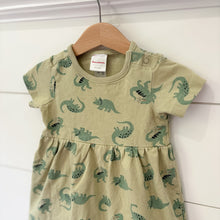 Load image into Gallery viewer, Hanna Andersson Girls Short-Sleeve Dinosaur Dress - Size 18-24 Months
