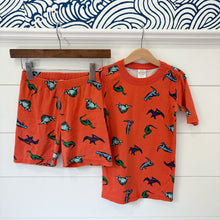 Load image into Gallery viewer, Hanna Andersson Boys Dinosaur Short Pajama Set - Size 10 Years
