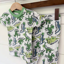 Load image into Gallery viewer, Vintage Mon Petit Boys Dinosaur Pajama Set - Size 2T
