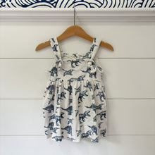 Load image into Gallery viewer, Kate Quinn Girls Organic Cotton Dinosaur Dress - Size 12-18 Months

