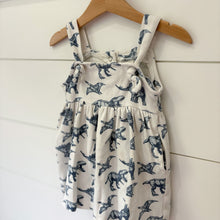 Load image into Gallery viewer, Kate Quinn Girls Organic Cotton Dinosaur Dress - Size 12-18 Months
