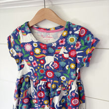 Load image into Gallery viewer, Mini Boden Unicorn &amp; Rainbows Dress - Size 4-5 Years
