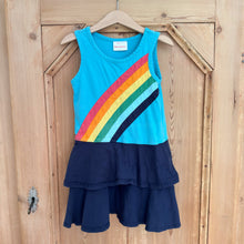 Load image into Gallery viewer, Hanna Andersson Rainbow Dress - Size 5 Years
