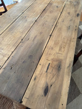 Load image into Gallery viewer, Rustic Antique Pine Tavern-Style Table
