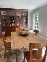 Load image into Gallery viewer, Rustic Antique Pine Tavern-Style Table
