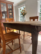 Load image into Gallery viewer, Rustic Antique Pine Tavern-Style Table

