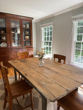 Load image into Gallery viewer, Rustic Antique Pine Tavern-Style Table
