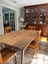 Load image into Gallery viewer, Rustic Antique Pine Tavern-Style Table
