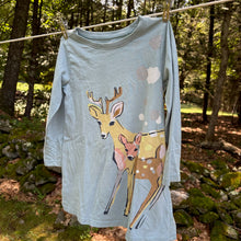 Load image into Gallery viewer, Tea Collection Deer &amp; Fawn Shirt Dress - Size 3 Years
