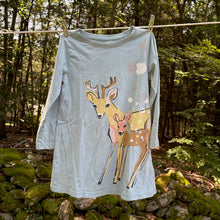Load image into Gallery viewer, Tea Collection Deer &amp; Fawn Shirt Dress - Size 3 Years
