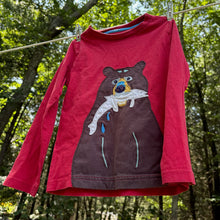 Load image into Gallery viewer, Mini Boden Long-Sleeve Bear T-Shirt - Size 2-3 Years
