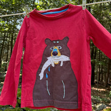 Load image into Gallery viewer, Mini Boden Long-Sleeve Bear T-Shirt - Size 2-3 Years
