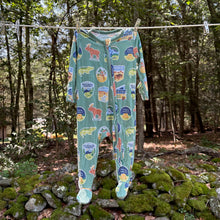 Load image into Gallery viewer, Angel Dear Bamboo National Park Footed Pajamas - Size 3-6 Months
