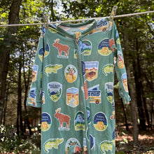 Load image into Gallery viewer, Angel Dear Bamboo National Park Footed Pajamas - Size 3-6 Months
