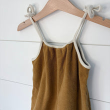 Load image into Gallery viewer, Rylee &amp; Cru Baby Mustard Terrycloth Romper - Size 12-18 Months
